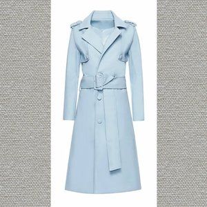 Hilary MacMillian double breasted trench